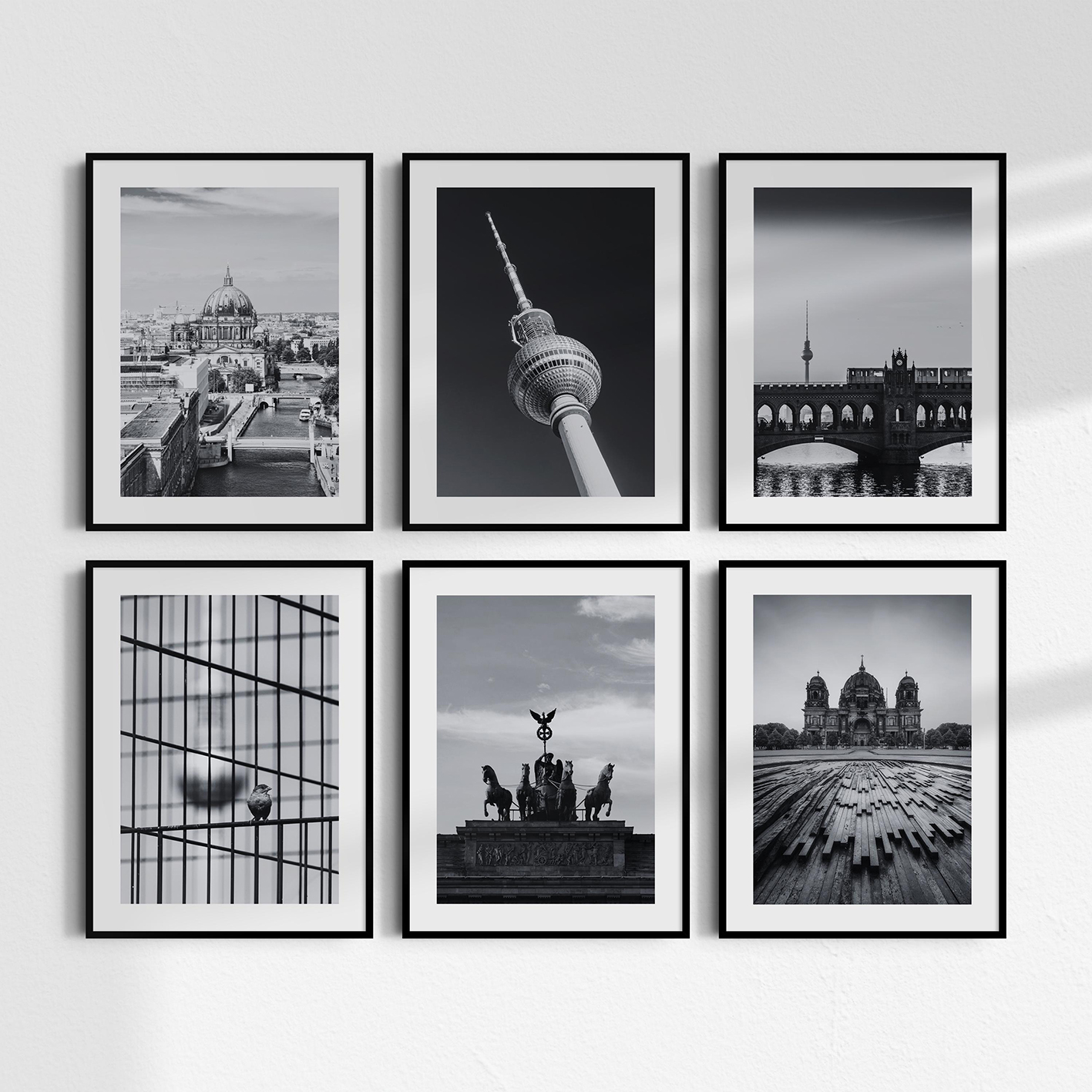 Photography Black And White - A set of 6 black and