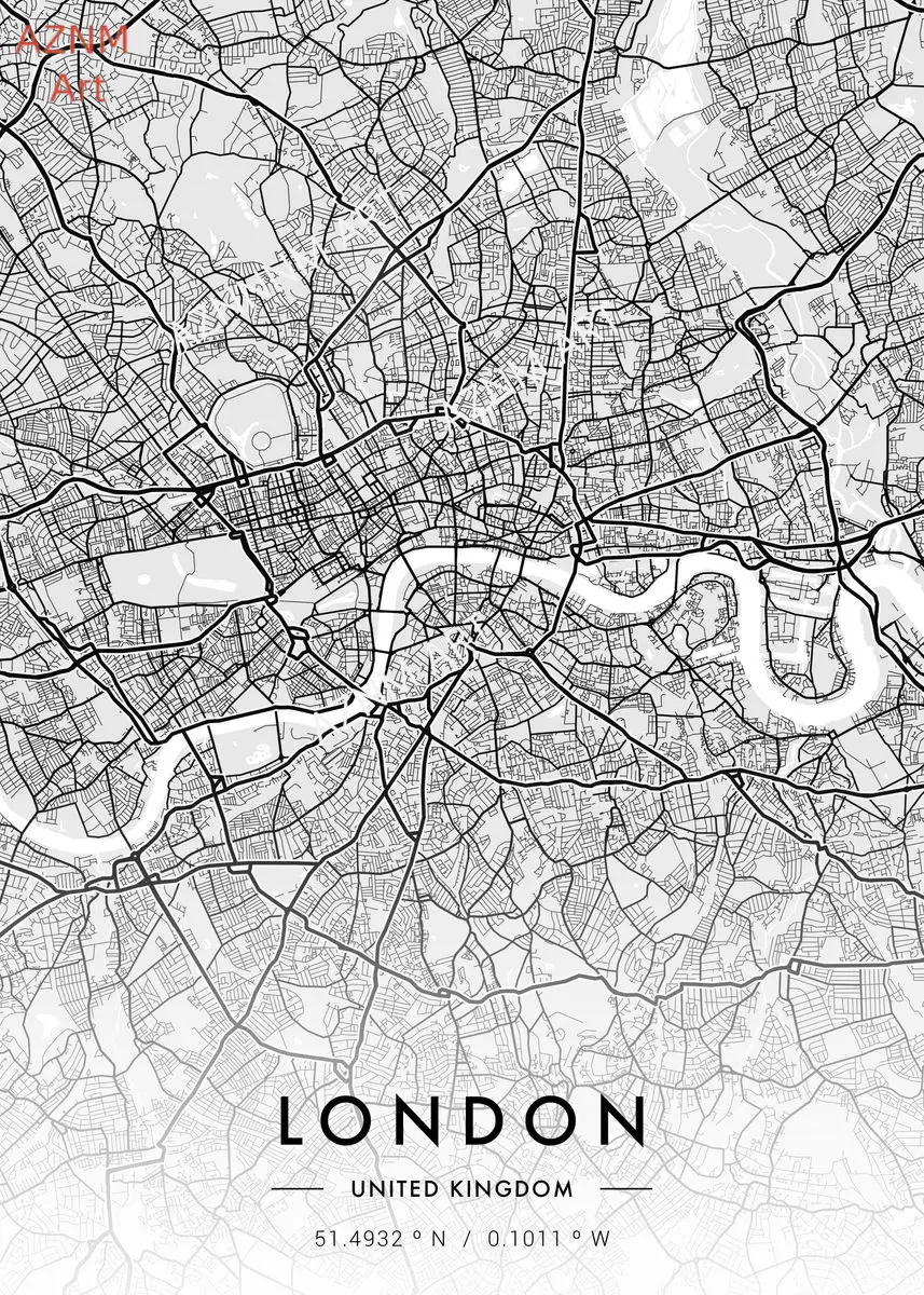 City Map Artwork Poster Paris  – обзор и цена Photography Black And White