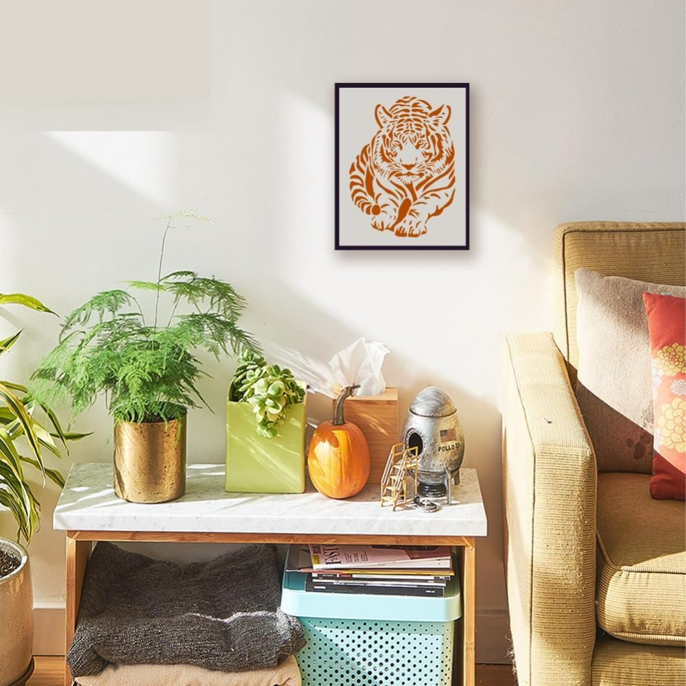 Tiger Stencil with Paint Brush – обзор и цена Photography Techniques