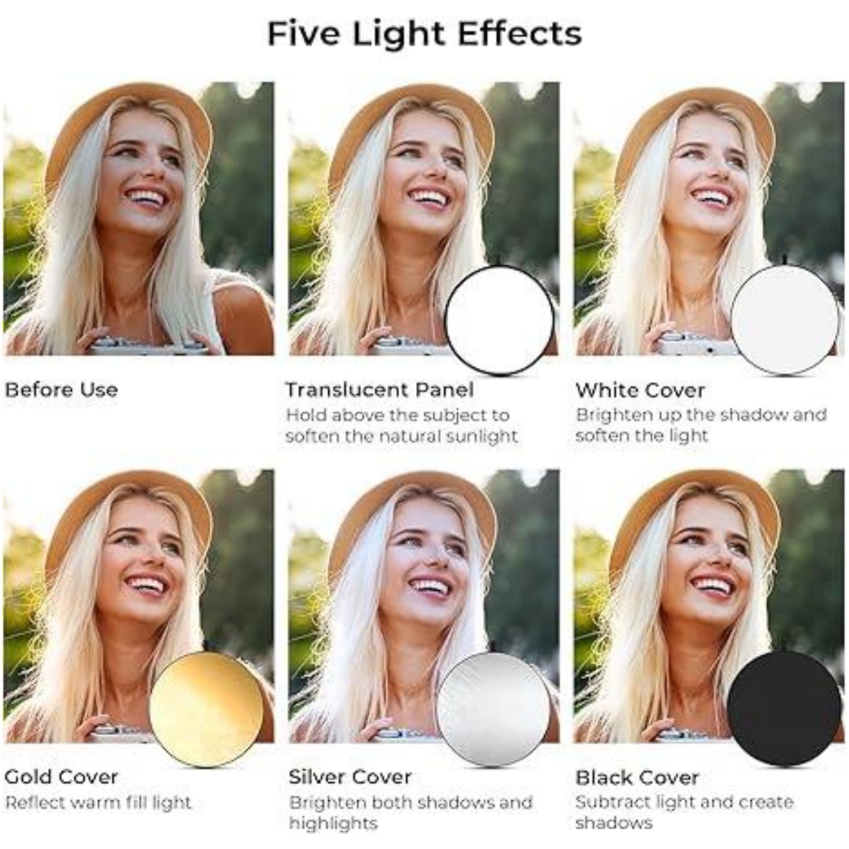 HUANYINGBJB Portable 5 in 1 Ph – обзор и цена Reflector 5 In 1