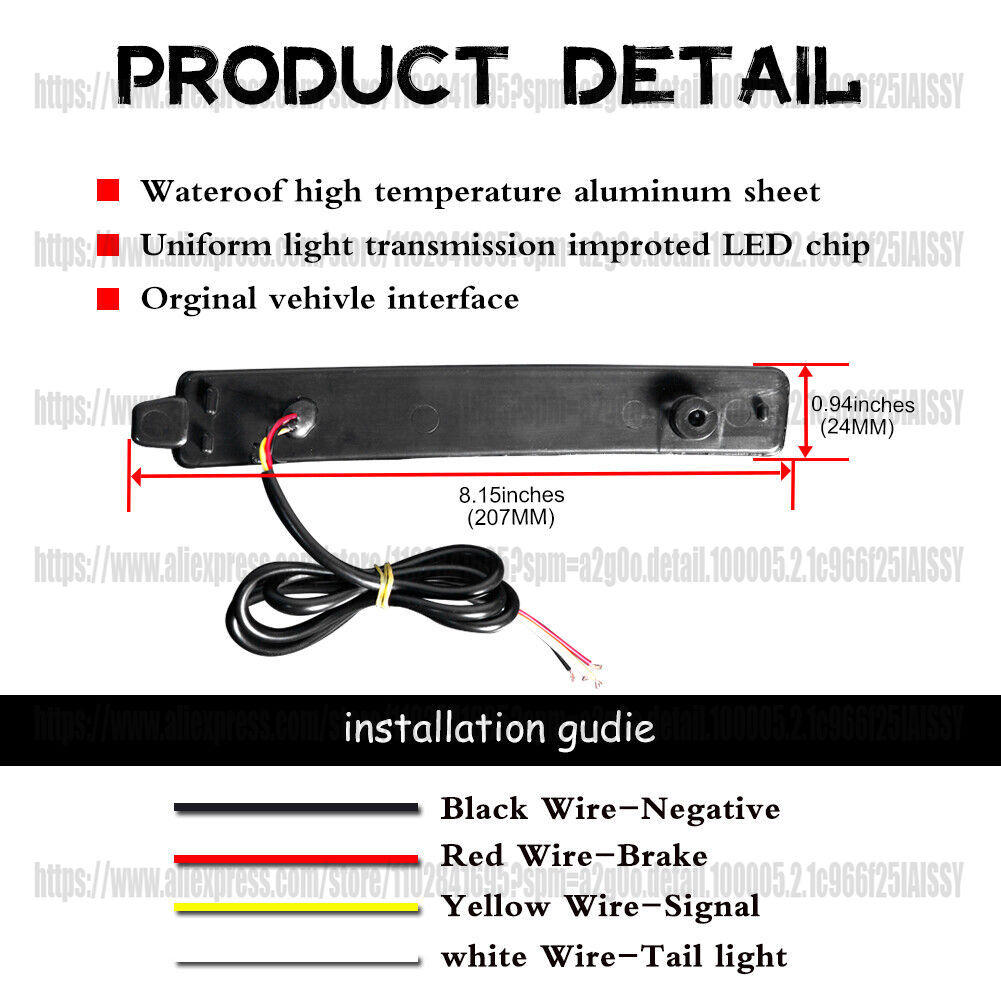 2PCS Red LED Rear Reflector Ta – обзор и цена Reflector 5 In 1