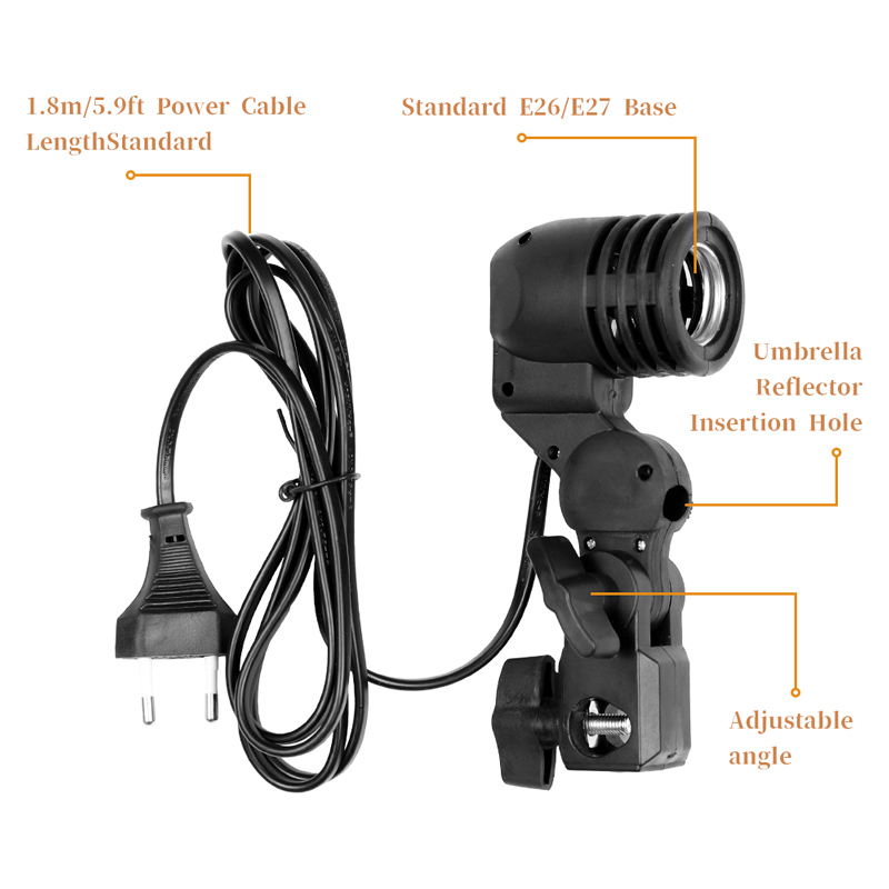 1.8m Cable Cord Light Bulb Sta – обзор и цена Photography Umbrella Lighting Kit