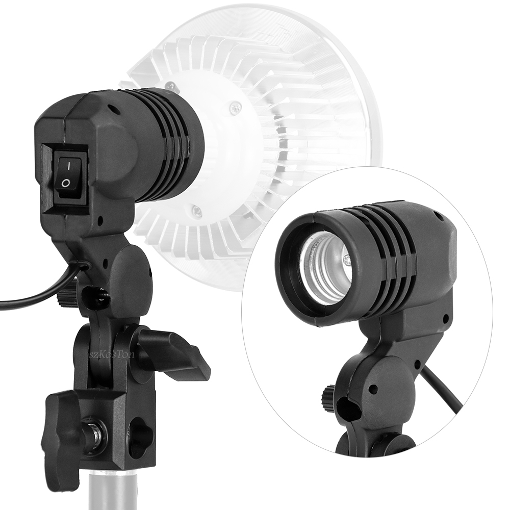 Single Head Bulb Holder E27 So – обзор и цена Photography Umbrella Lighting Kit