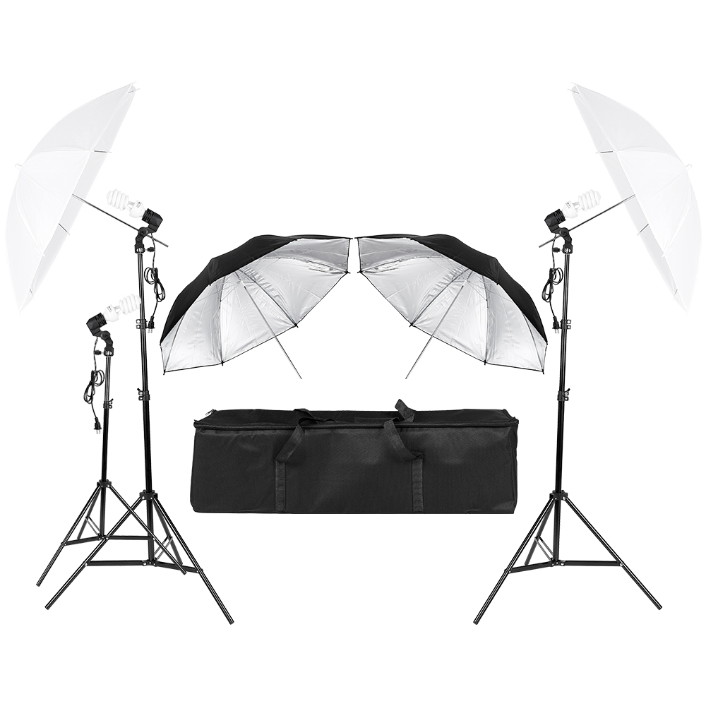 3*45W Photography Photo Video  – обзор и цена Photography Umbrella Lighting Kit