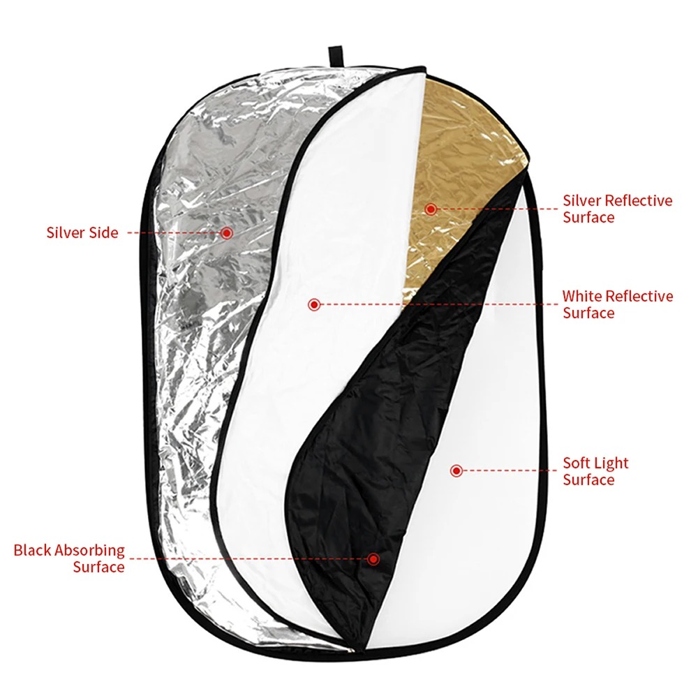 60/80/110CM 5-in-1 Collapsible – обзор и цена Reflector 5 In 1