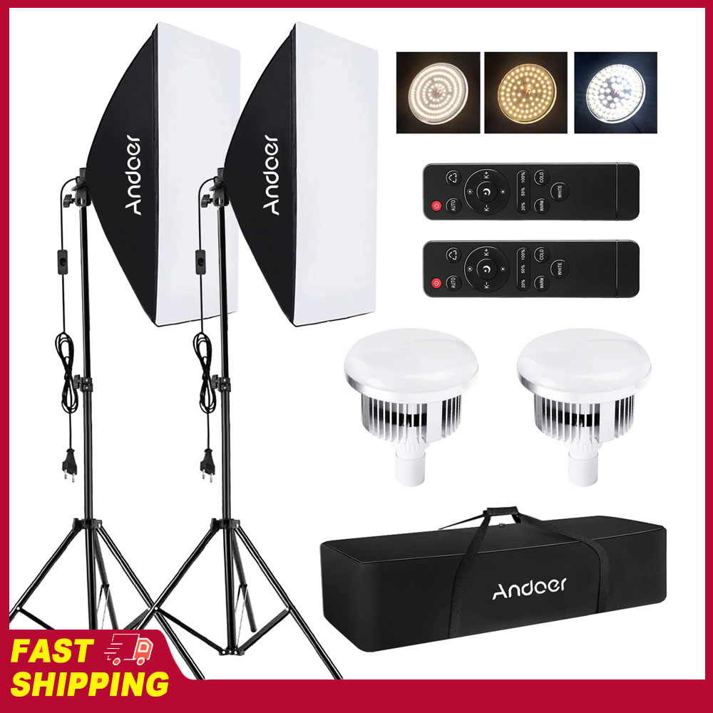 Andoer Softbox Lighting Set St – обзор и цена Photography Umbrella Lighting Kit