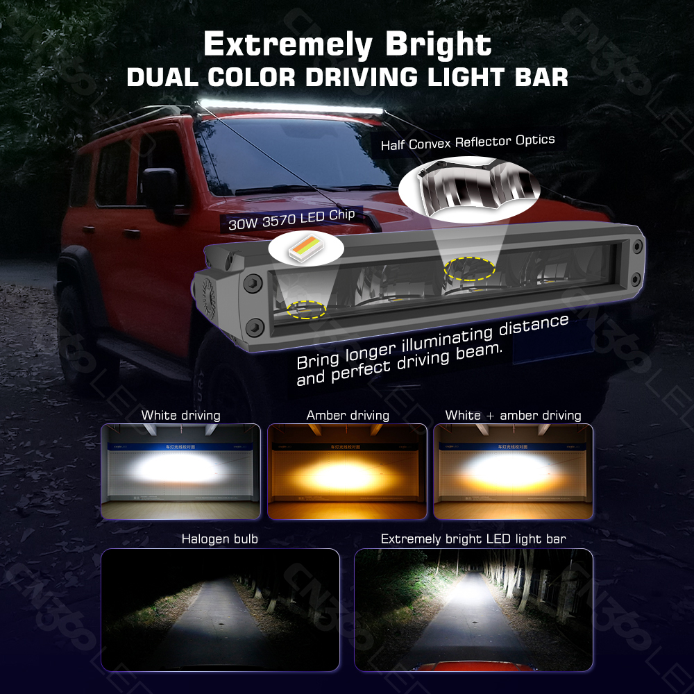 CN360 Single Row LED Light Bar – обзор и цена Reflector 5 In 1